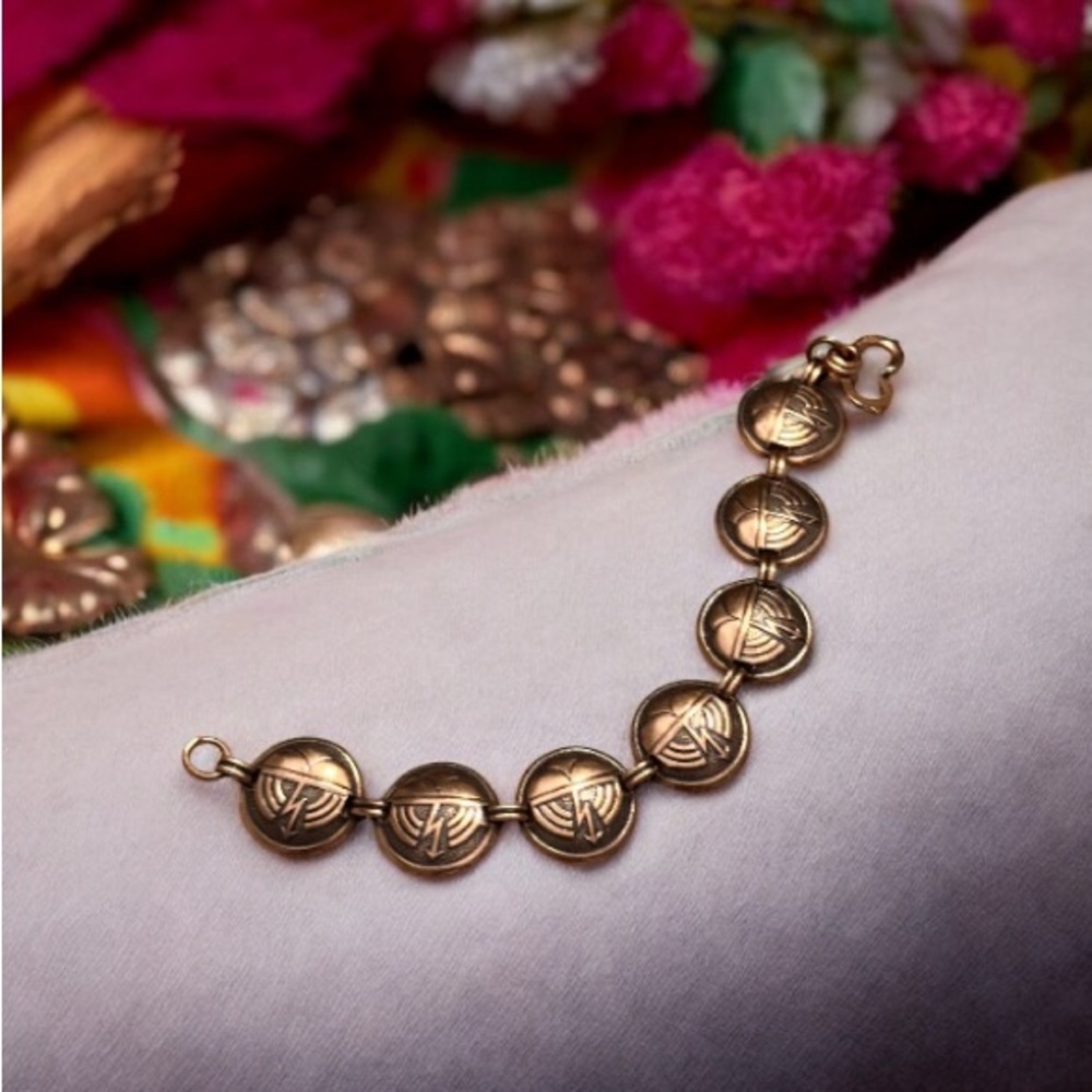 Vintage Copper “Thunderstorm” Bracelet